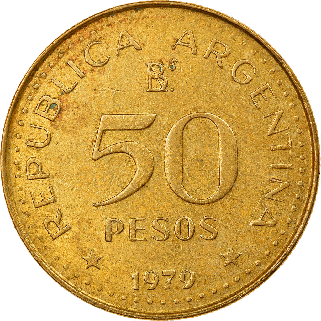 Monnaie, Argentine, 50 Pesos, 1979, TTB, Aluminum-Bronze, KM:84