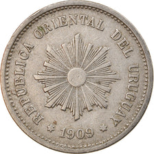 Coin, Uruguay, 5 Centesimos, 1909, Uruguay Mint, Paris, Berlin, Vienna