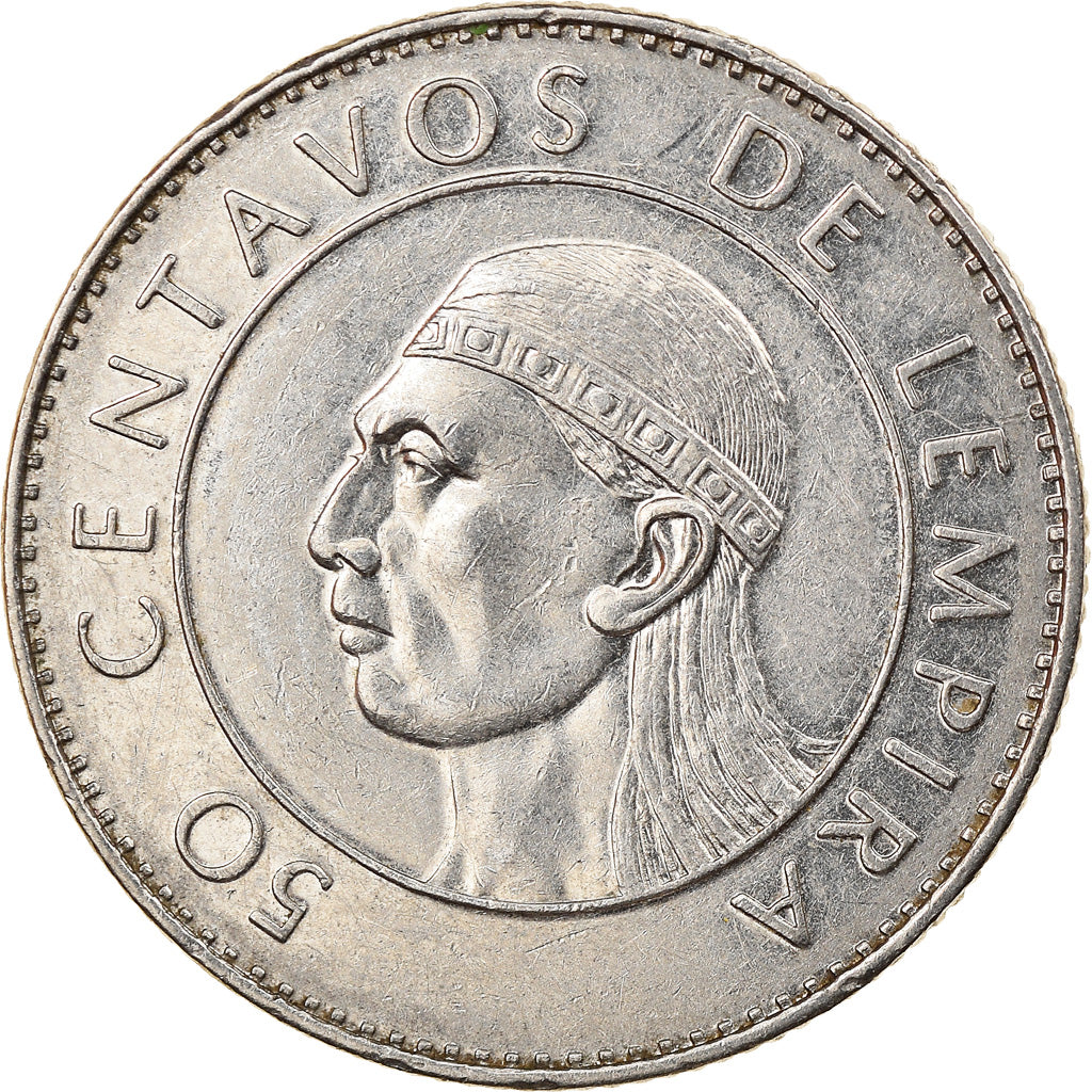 Coin, Honduras, 50 Centavos, 1991, EF(40-45), Nickel plated steel, KM:84a.1