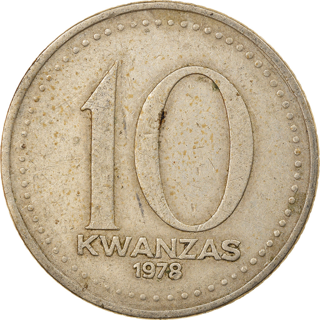 Coin, Angola, 10 Kwanzas, 1978, EF(40-45), Copper-nickel, KM:86.1