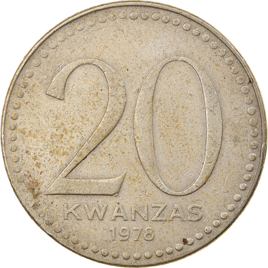 Coin, Angola, 20 Kwanzas, 1978, EF(40-45), Copper-nickel, KM:87