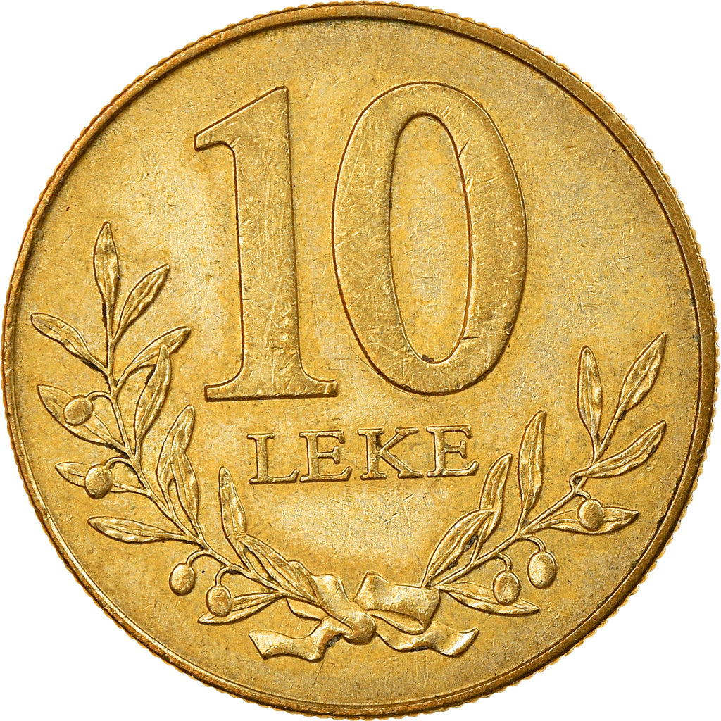 Münze, Albania, 10 Lekë, 1996, SS, Aluminum-Bronze, KM:77