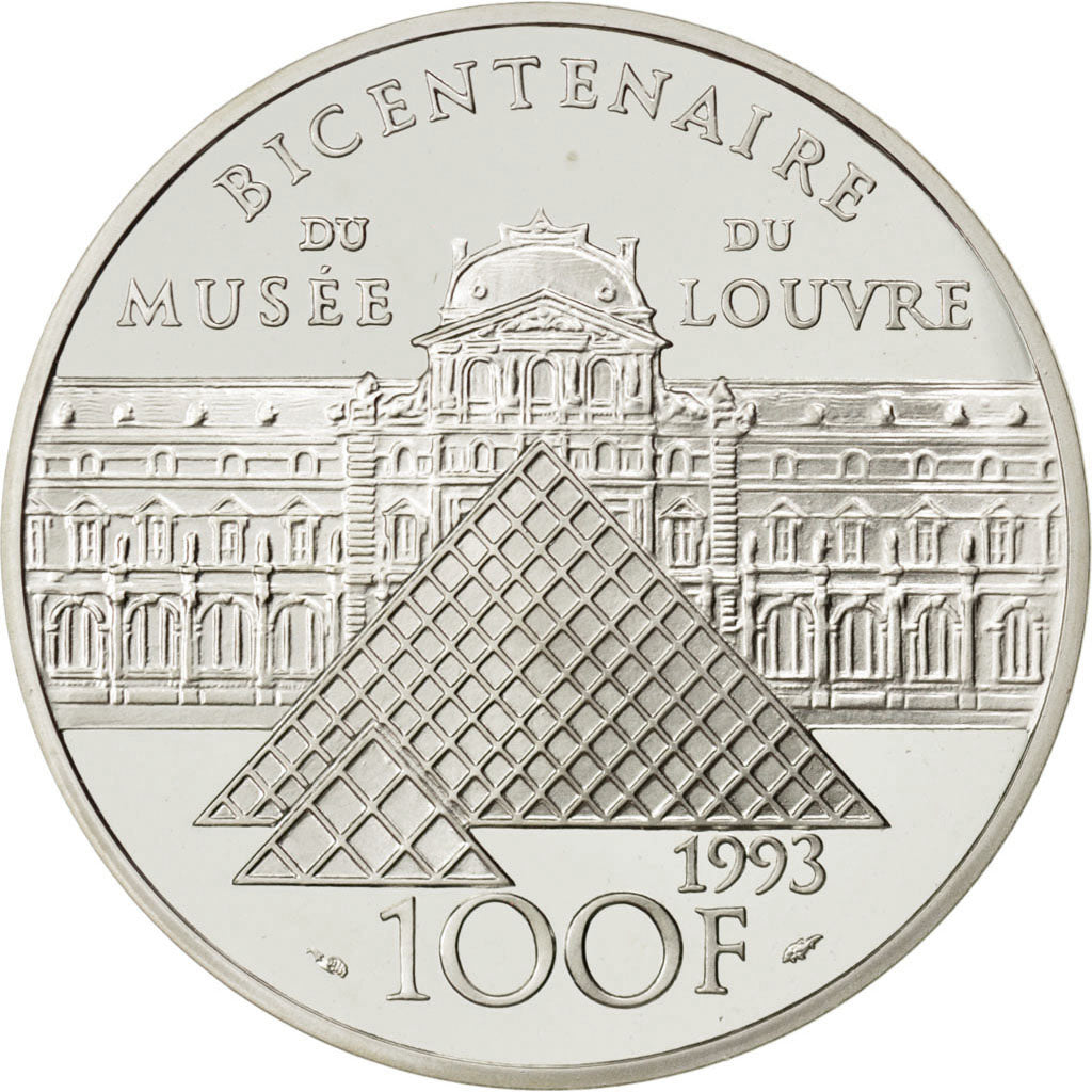 FRANCE, 100 Francs, 1993, KM #1021, MS(65-70), Silver, 22.20
