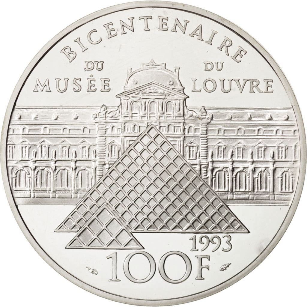 FRANCE, 100 Francs, 1993, KM #1022, MS(65-70), Silver, 22.20
