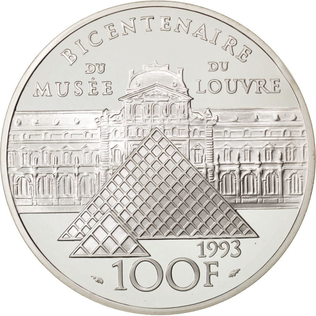 FRANCE, 100 Francs, 1993, KM #1023, MS(65-70), Silver, 22.20