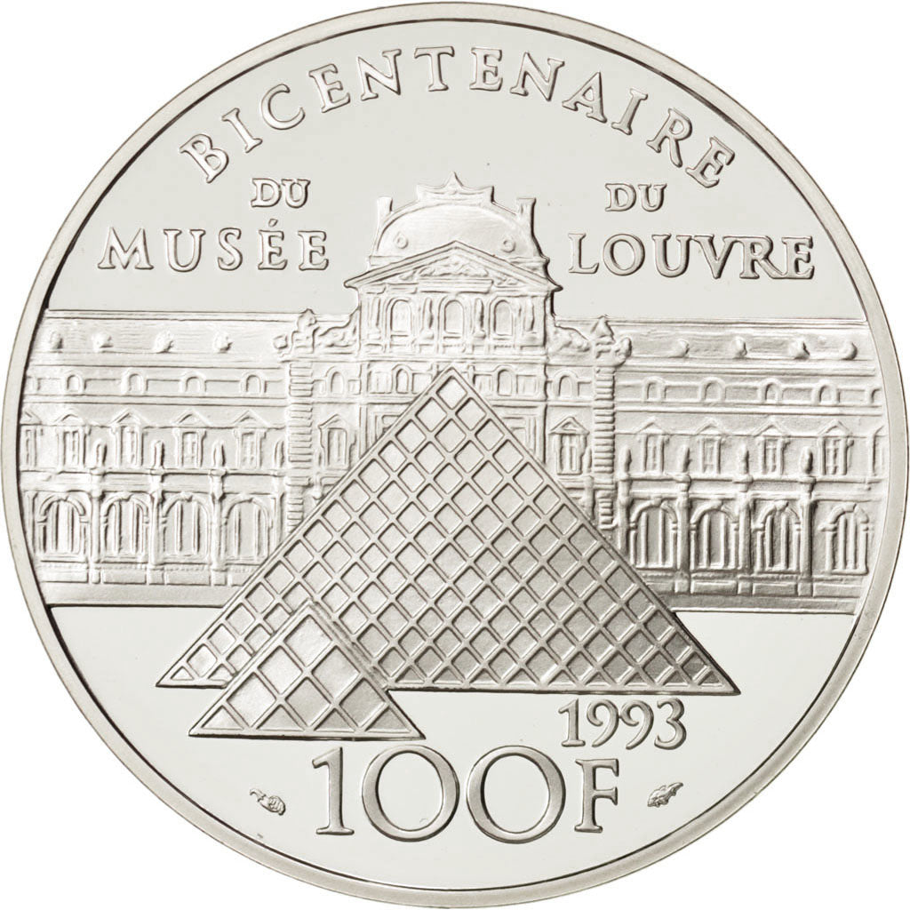 FRANCE, 100 Francs, 1993, KM #1017, MS(65-70), Silver, 22.20