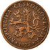 Coin, Czechoslovakia, 5 Haleru, 1927, EF(40-45), Bronze, KM:6