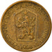 Coin, Czechoslovakia, Koruna, 1968, EF(40-45), Aluminum-Bronze, KM:50