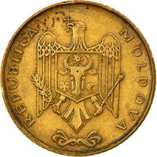 Coin, Moldova, 50 Bani, 1997, EF(40-45), Brass Clad Steel, KM:10