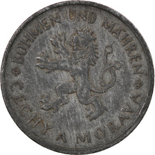 Monnaie, BOHEMIA & MORAVIA, Koruna, 1944, TTB, Zinc, KM:4