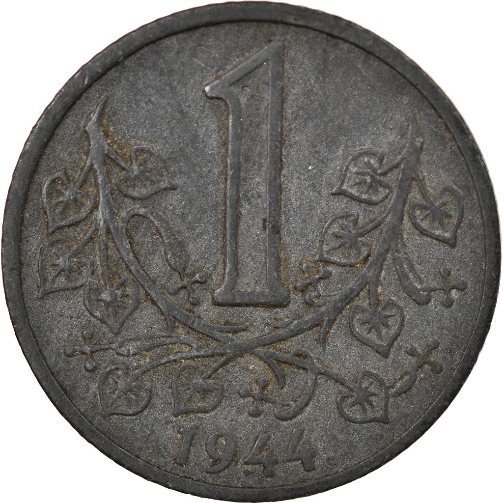 Monnaie, BOHEMIA & MORAVIA, Koruna, 1944, TTB, Zinc, KM:4