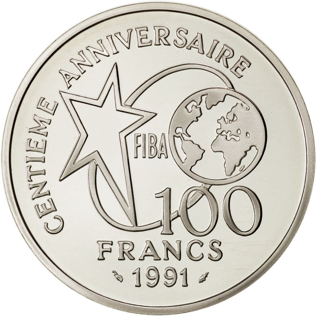FRANCE, 100 Francs, 1991, KM #992, MS(65-70), Silver, 22.20