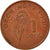 Moeda, Fiji, Elizabeth II, Cent, 1977, EF(40-45), Bronze, KM:39
