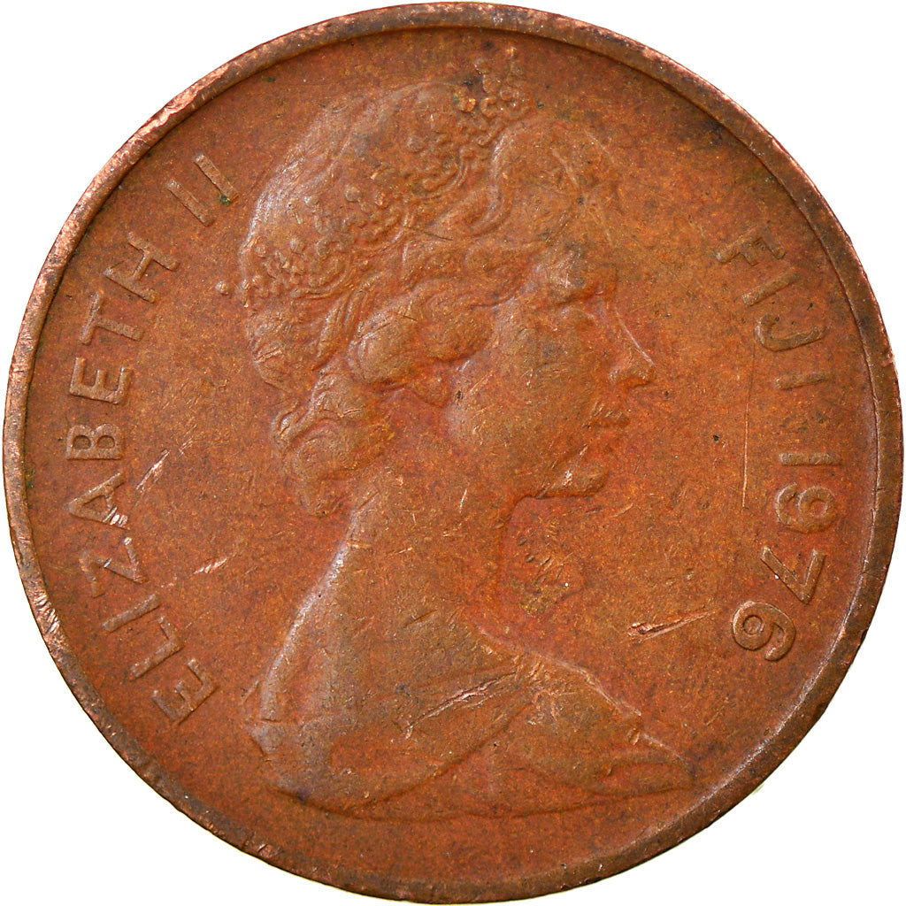 Münze, Fiji, Elizabeth II, Cent, 1976, SS, Bronze, KM:27