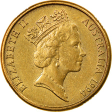 Moeda, Austrália, Elizabeth II, 2 Dollars, 1994, EF(40-45), Alumínio-Bronze