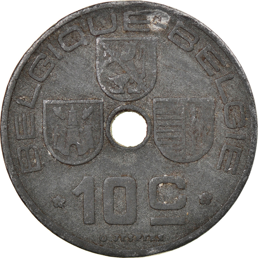 Coin, Belgium, 10 Centimes, 1941, EF(40-45), Zinc, KM:125