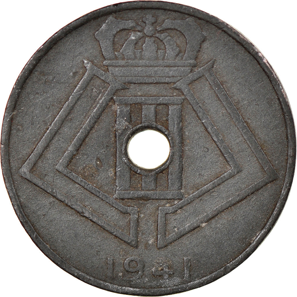 Coin, Belgium, 10 Centimes, 1941, EF(40-45), Zinc, KM:126