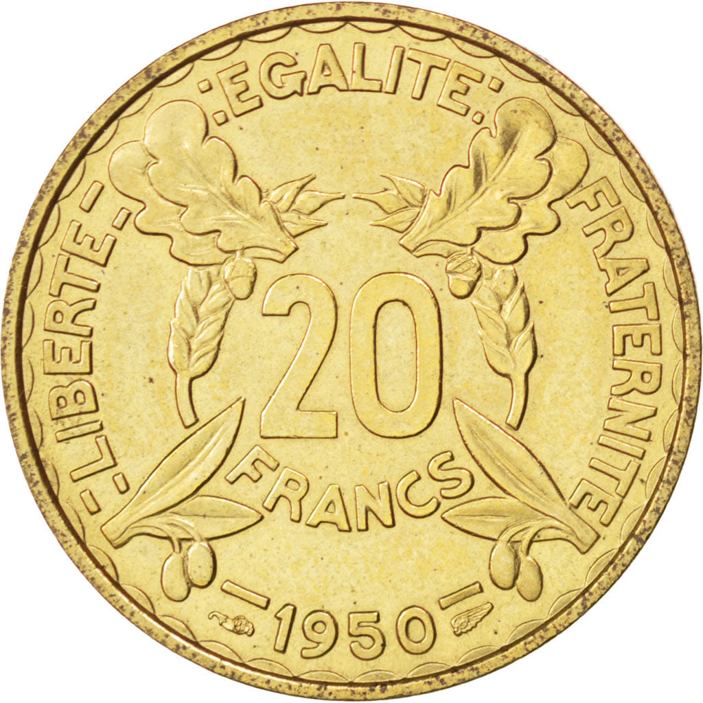 Monnaie, France, Concours de Turin, 20 Francs, 1950, Pré-série, SPL