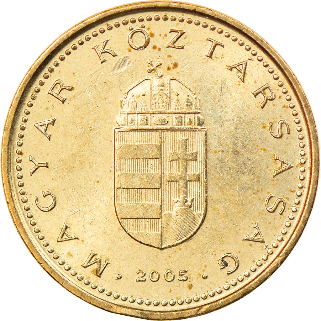 Coin, Hungary, Forint, 2005, Budapest, EF(40-45), Nickel-brass, KM:692