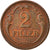 Münze, Ungarn, 2 Filler, 1927, Budapest, SS, Bronze, KM:506