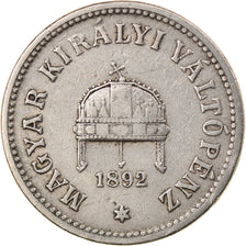 Monnaie, Hongrie, Franz Joseph I, 10 Filler, 1893, Kormoczbanya, TTB, Nickel