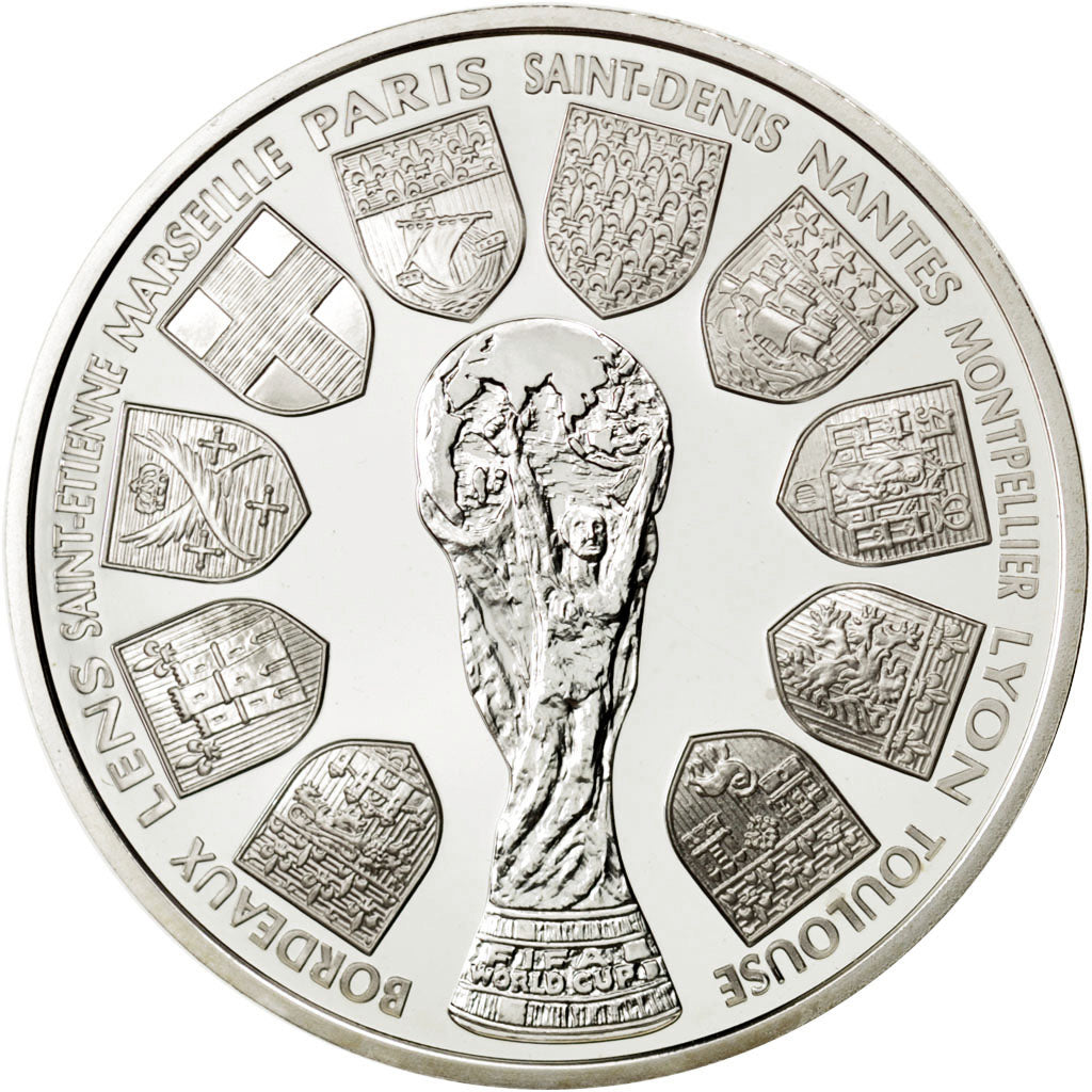 FRANCE, 10 Francs, 1998, KM #1167, MS(65-70), Silver, 22.20