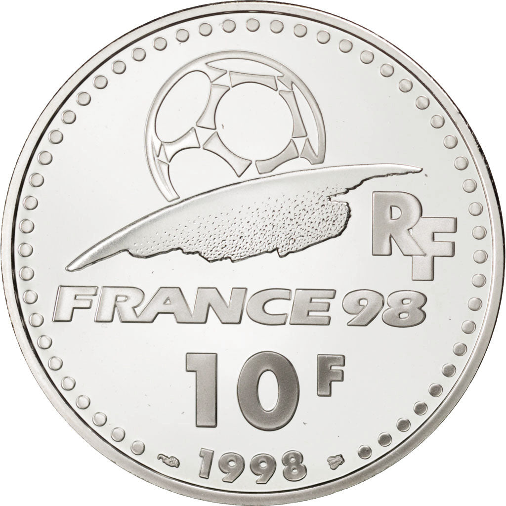 FRANCE, 10 Francs, 1998, KM #1167, MS(65-70), Silver, 22.20
