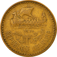 Coin, Lebanon, 10 Piastres, 1955, EF(40-45), Aluminum-Bronze, KM:22