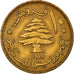 Coin, Lebanon, 10 Piastres, 1955, Paris, EF(40-45), Aluminum-Bronze, KM:23