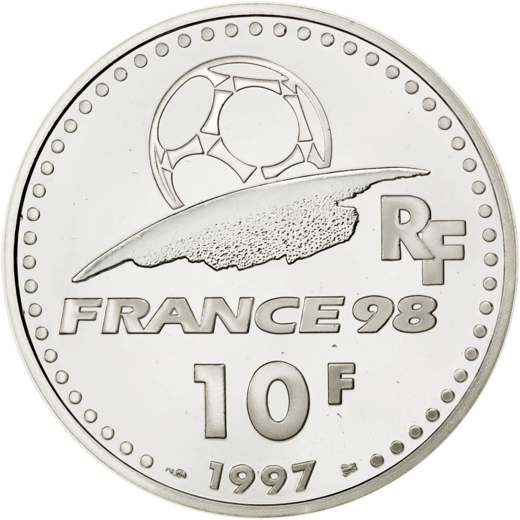 FRANCE, 10 Francs, 1997, KM #1164, MS(65-70), Silver, 22.20