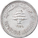 Moeda, Líbano, 5 Piastres, 1954, EF(40-45), Alumínio, KM:18