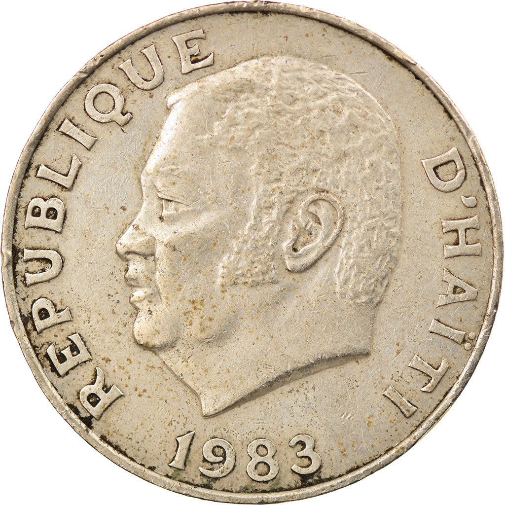 Coin, Haiti, 20 Centimes, 1983, EF(40-45), Copper-nickel, KM:100