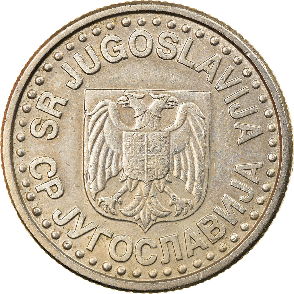 Coin, Yugoslavia, Novi Dinar, 1996, EF(40-45), Copper-Nickel-Zinc, KM:168