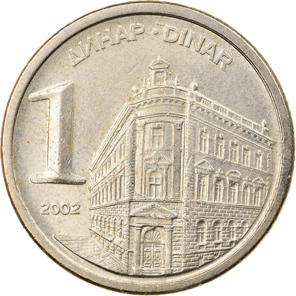Monnaie, Yougoslavie, Dinar, 2002, Belgrade, TTB, Copper-Nickel-Zinc, KM:180