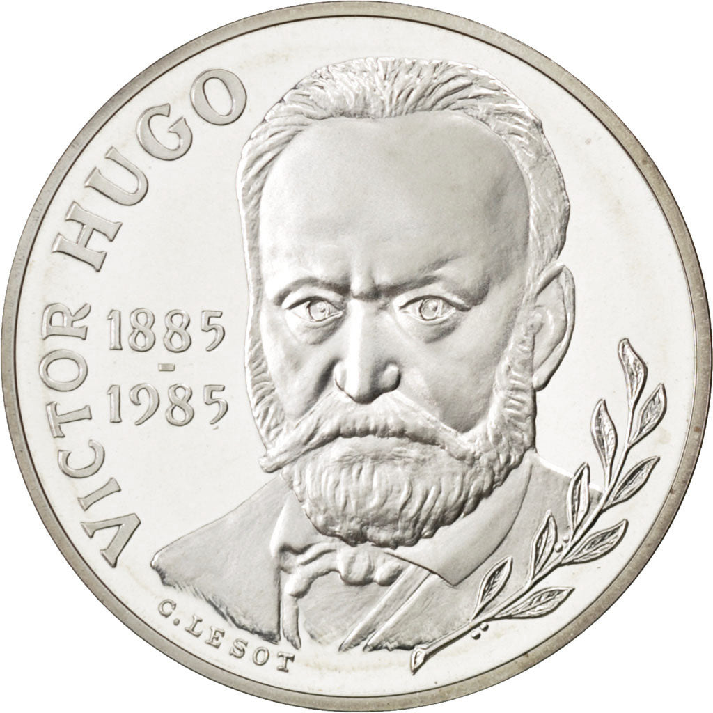FRANCE, 10 Francs, 1985, KM #956b, MS(65-70), Silver, 26, 12.00
