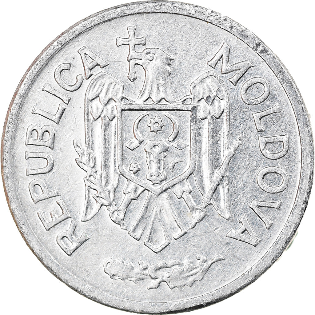 Münze, Moldova, 5 Bani, 2001, SS, Aluminium, KM:2