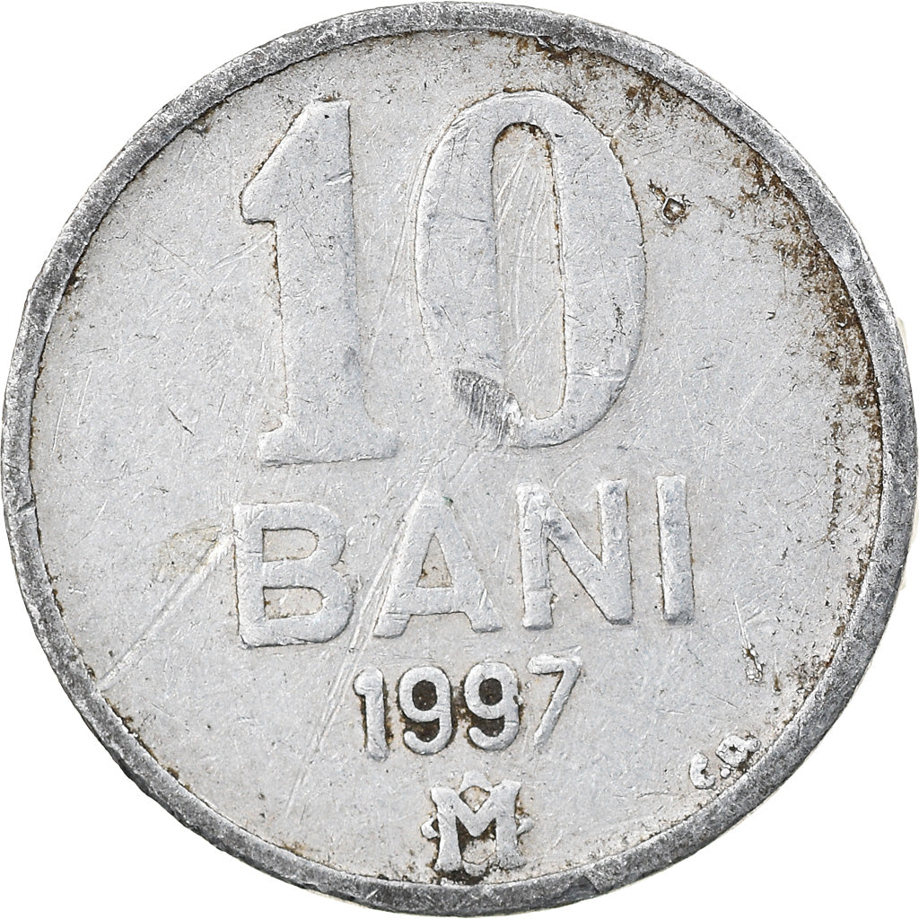 Münze, Moldova, 10 Bani, 1997, SS, Aluminium, KM:7