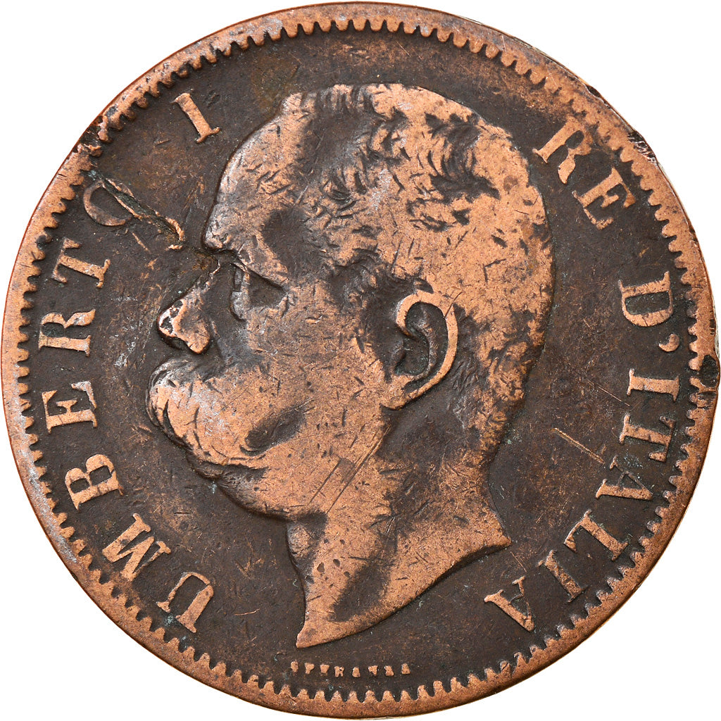 Munten, Italië, Umberto I, 10 Centesimi, 1894, Birmingham, ZG, Koper, KM:27.1