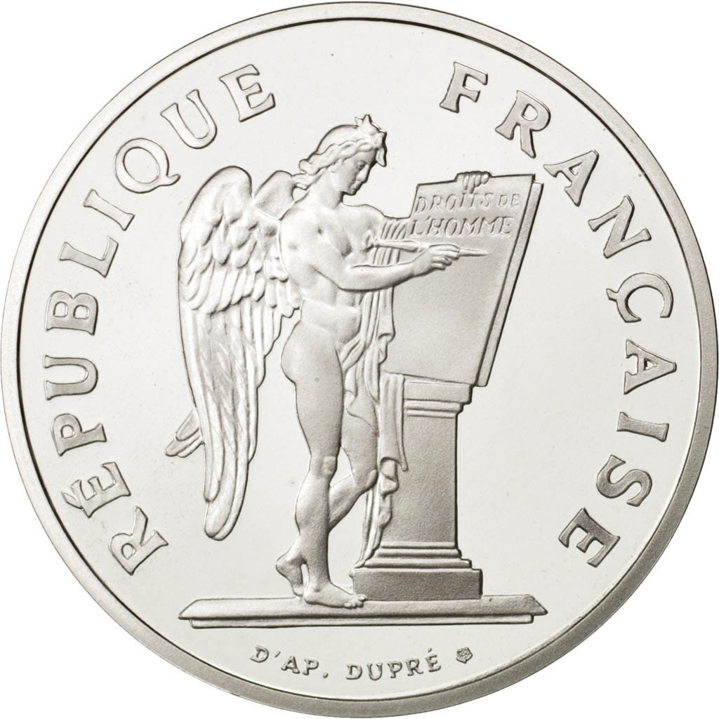 FRANCE, 100 Francs, 1989, KM #970a, MS(65-70), Silver, 15.00