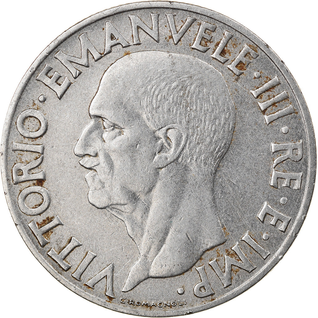 Moeda, Itália, Vittorio Emanuele III, Lira, 1939, Rome, EF(40-45), Níquel