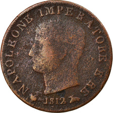 Moneta, STATI ITALIANI, KINGDOM OF NAPOLEON, Napoleon I, Centesimo, 1812, Milan