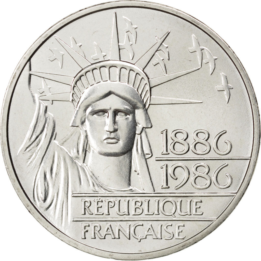 FRANCE, 100 Francs, 1986, KM #P972, MS(65-70), Silver, Gadoury #235.P1, 30.00
