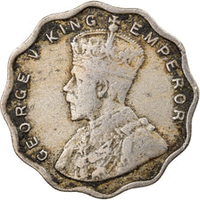 Moeda, ÍNDIA - BRITÂNICA, George V, Anna, 1925, EF(40-45), Cobre-níquel