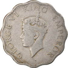 Coin, INDIA-BRITISH, George VI, Anna, 1947, EF(40-45), Copper-nickel, KM:538