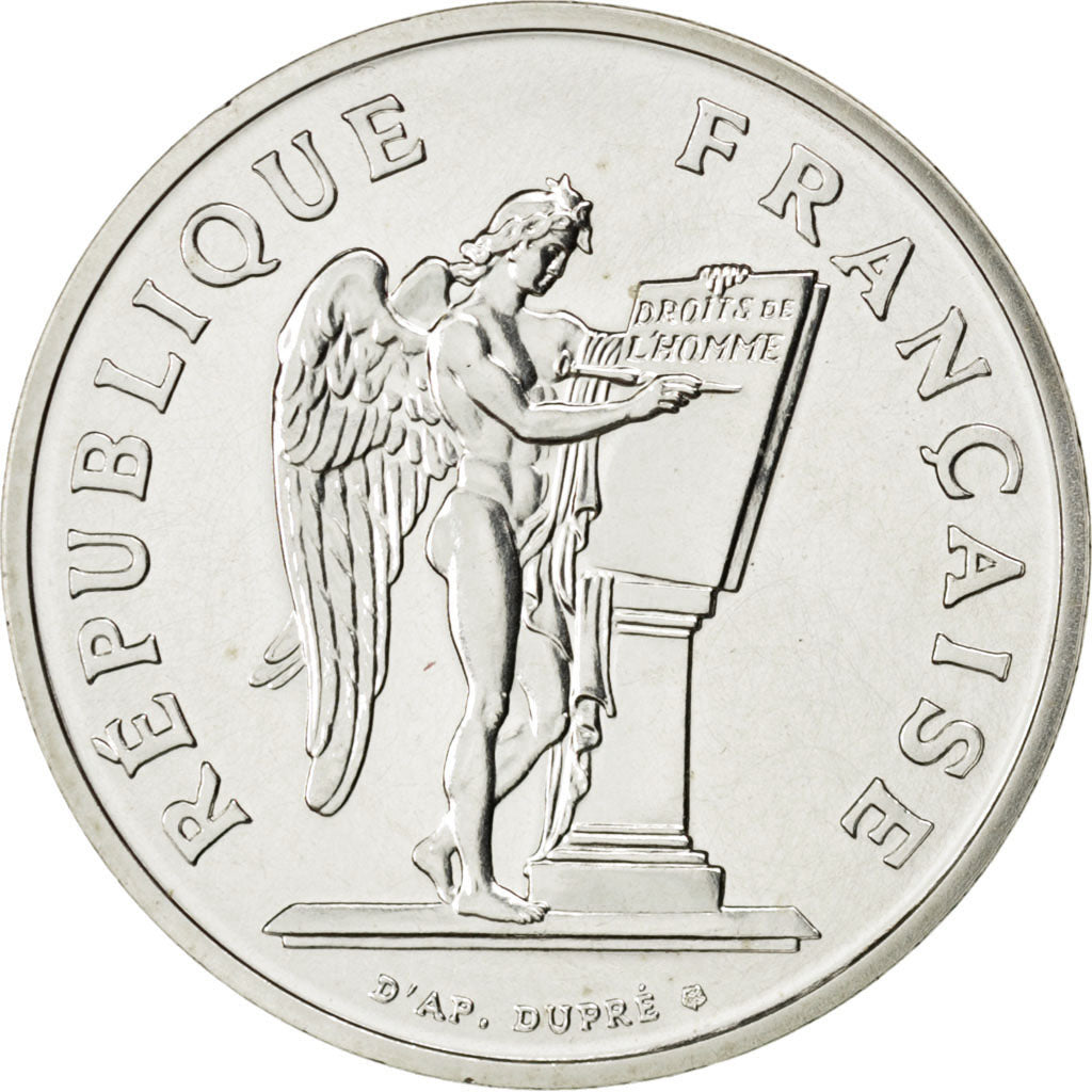FRANCE, 100 Francs, 1989, KM #P1008, MS(65-70), Silver, Gadoury #238.P1, 30.00