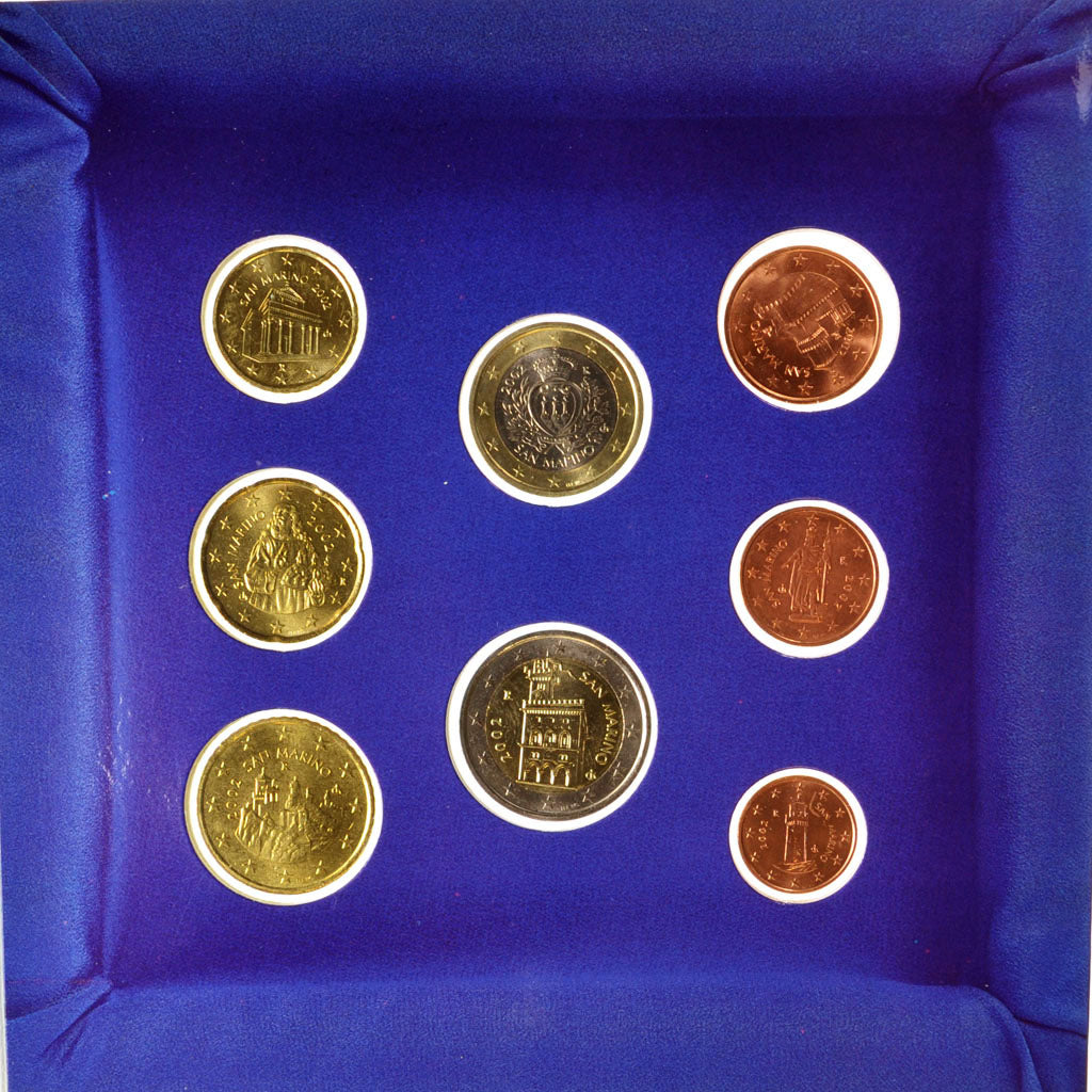 San Marino, 1 Cent to 2 Euro, MS(65-70), 0.00