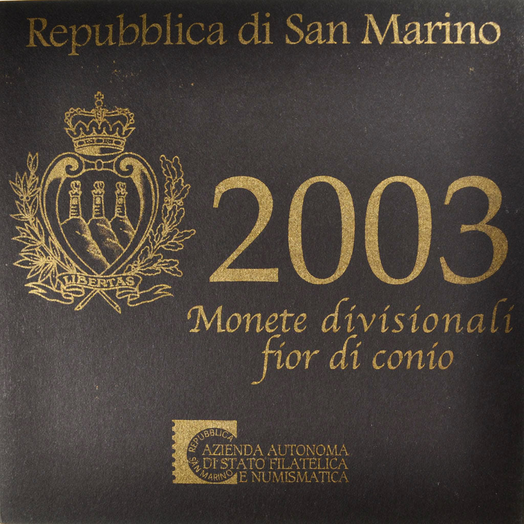 San Marino, 1 Cent to 2 Euro, 2003, MS(65-70), 0.00