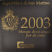 San Marino, 1 Cent to 2 Euro, 2003, MS(65-70), 0.00