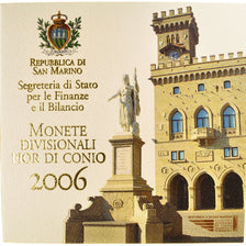 San Marino, 1 Cent to 2 Euro, 2006, FDC, Bi-metallico
