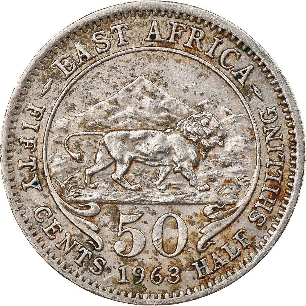 Münze, EAST AFRICA, Elizabeth II, 50 Cents, 1963, SS, Copper-nickel, KM:36